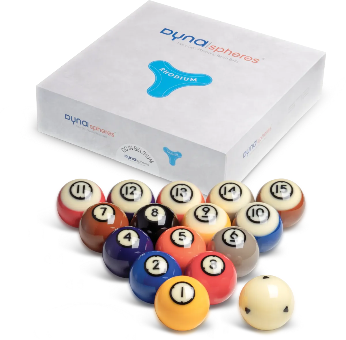 Dynaspheres - Rhodium - Pool Balls set